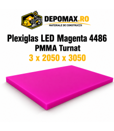 Plexiglas LED Magenta 4486 PMMA turnat 3 x 2050 x 3050 mm